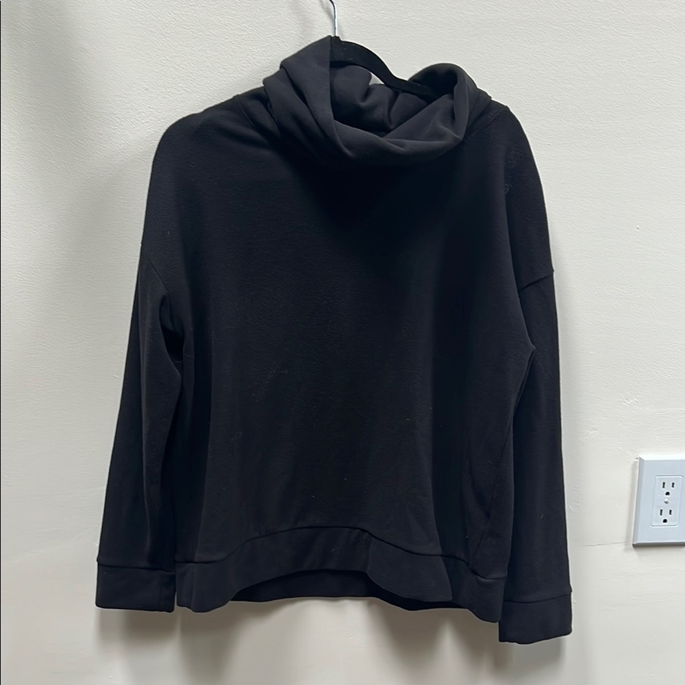 Black Women's Fleece Turtleneck
